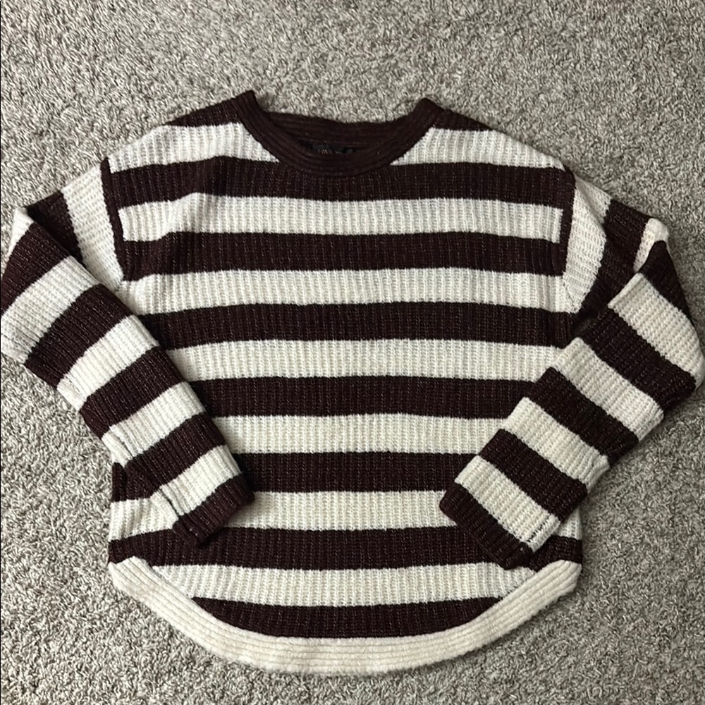 NWOT Love tree size small stripe sweater